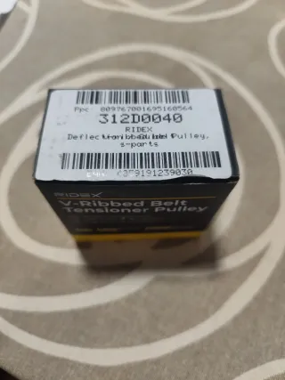 Polea Inversora Guía Correa Poli V RIDEX 312D0040