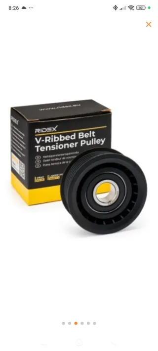 Polea Inversora Guía Correa Poli V RIDEX 312D0040