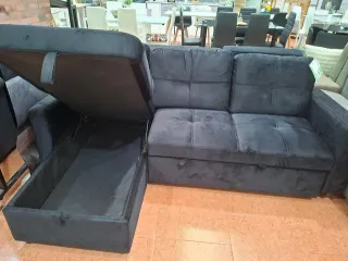 Sofá Cama Chaise Longue con Arcón