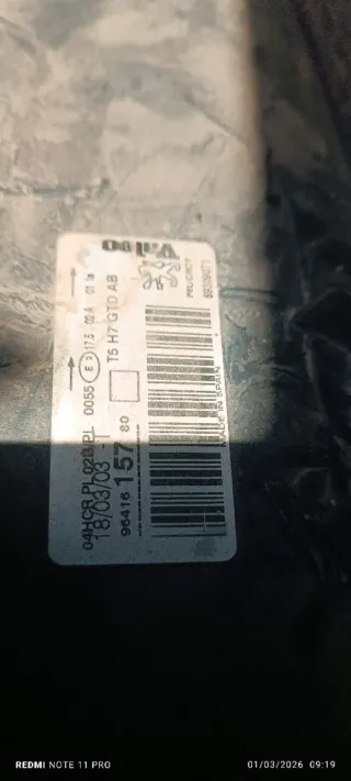 Faros Coche Peugeot 307 (2006-2012)