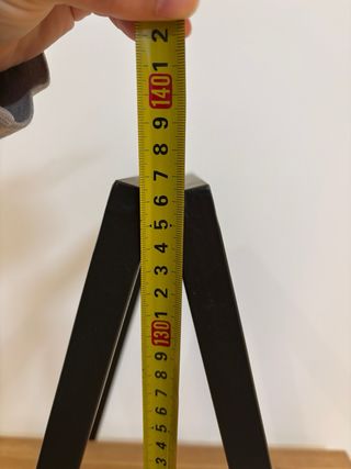 Estantería triangular 3 pisos madera y metal