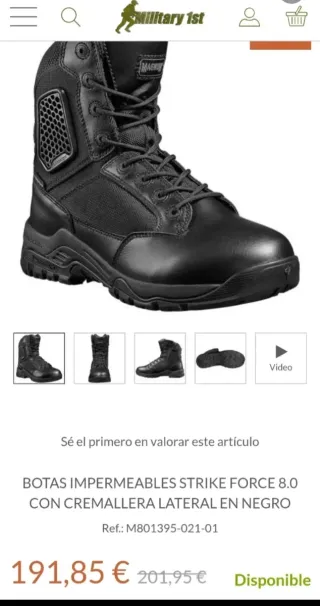 Botas Magnum Strike Force 8.0 WP Talla