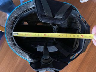 Casco de nieve infantil azul