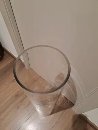 Jarrón de cristal grande