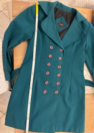 Cappotto doppiopetto con cintura