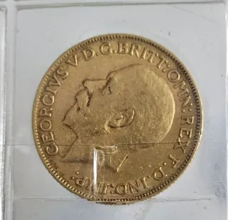 Moneda Oro Soberano Jorge V Británico