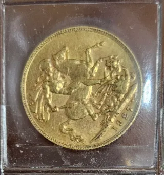Moneda Oro Soberano Jorge V Británico
