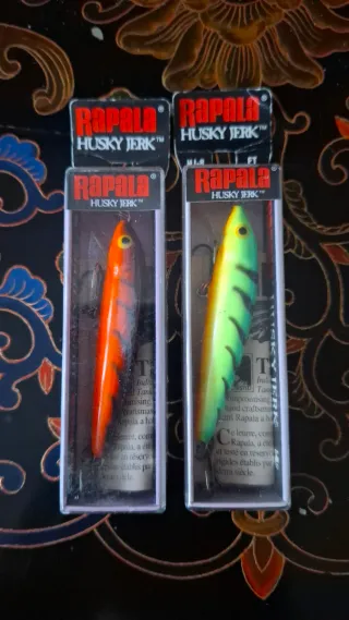 Lote 5 señuelos pesca Rapala Husky Jerk