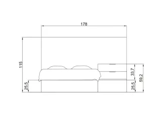 Cama 105 cm practicamente nueva