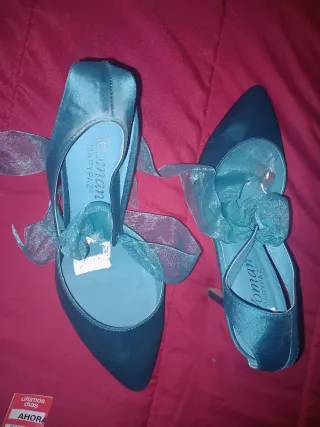 Zapatos de tacón Marypaz color azul verdoso