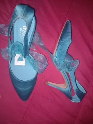 Zapatos de tacón Marypaz color azul verdoso