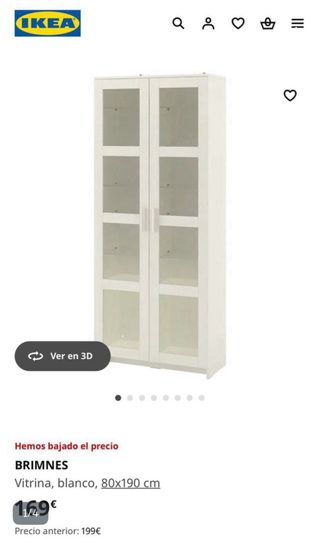 Vitrina Blanca Ikea Brimnes