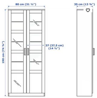 Vitrina Blanca Ikea Brimnes