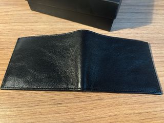 Cartera de piel MUSETTE negra. 11x9cm