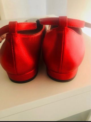 Manoletinas Angari Estrella Rojas y Plateadas