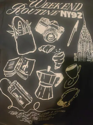 Camiseta Greencoast Talla M Estampado Cafetera