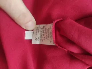 Vestido lencero burdeos