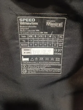 Chaleco Salvavidas Yamaha Azul y Negro