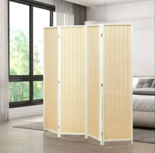 Biombo Homcom 4 paneles 180x180 cm