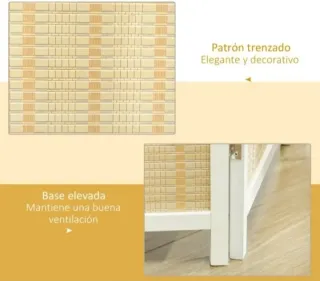 Biombo Homcom 4 paneles 180x180 cm