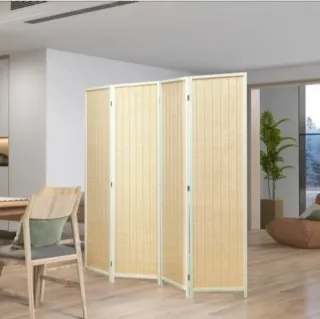 Biombo Homcom 4 paneles 180x180 cm