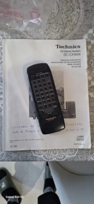 Mando a distancia Technics RAK-CH115WH