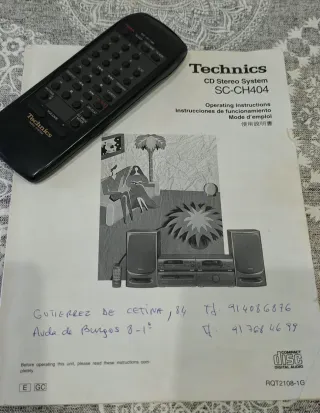 Mando a distancia Technics RAK-CH115WH