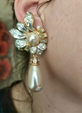 Espectacular pendientes antiguos vintage