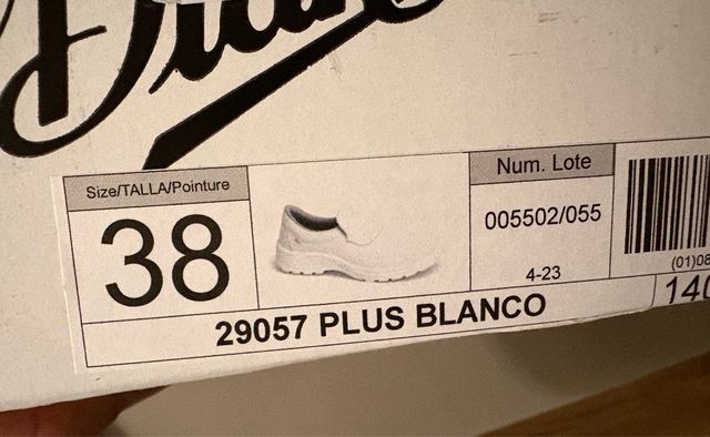 Zuecos Dian Talla 38 Blancos