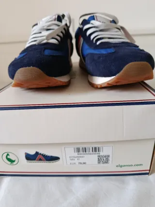 Zapatillas El Ganso Hombre Azul/Rojo