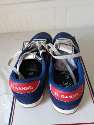 Zapatillas El Ganso Hombre Azul/Rojo