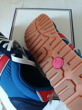 Zapatillas El Ganso Hombre Azul/Rojo