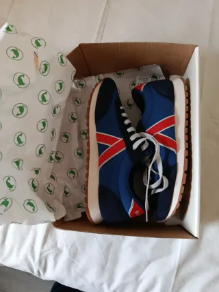 Zapatillas El Ganso Hombre Azul/Rojo