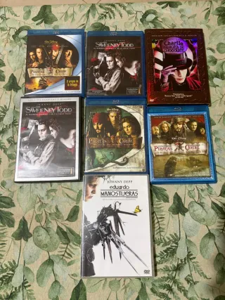 Lote Blu-ray y DVD Johnny Depp