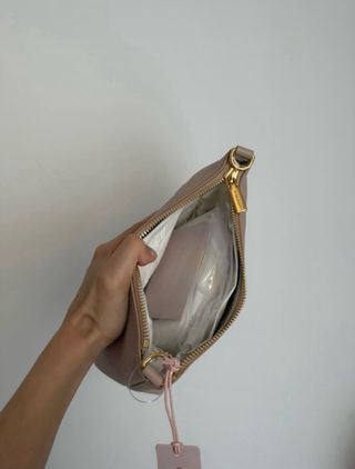 Bolso Coccinelle Beige/Rosa Piel