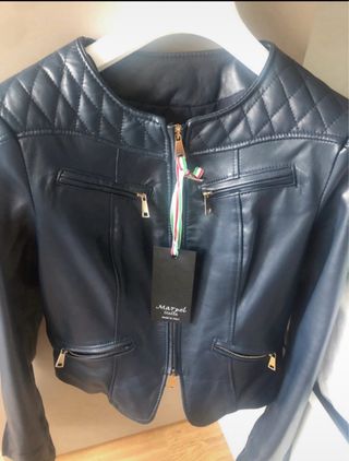 Cazadora Biker Marpel Italia Azul