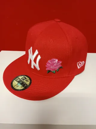 Gorra New Era 59Fifty Roja Rosa Talla 7.1/4