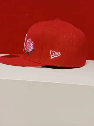 Gorra New Era 59Fifty Roja Rosa Talla 7.1/4