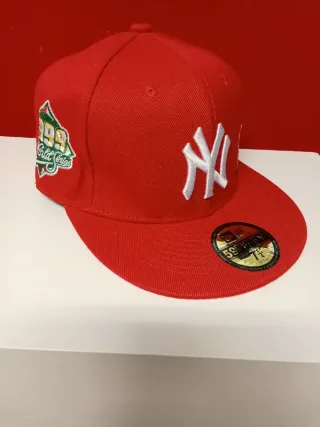 Gorra New Era 59Fifty Roja Rosa Talla 7.1/4