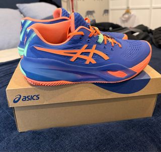Zapatillas Padel Asics Azul Naranja