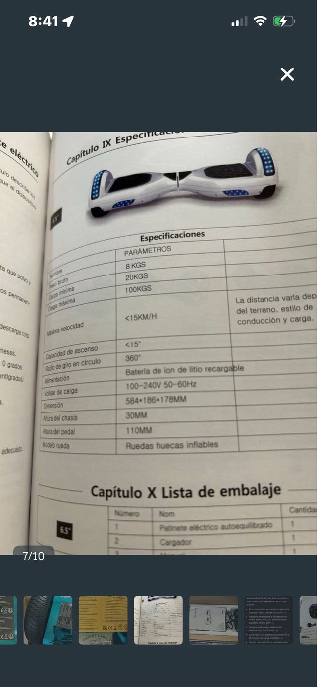 Hoverboard y Kart Azul