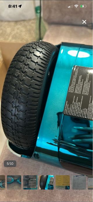 Hoverboard y Kart Azul