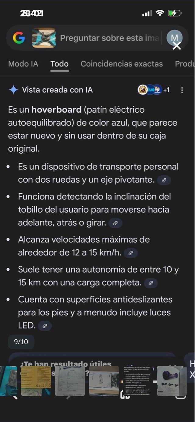 Hoverboard y Kart Azul