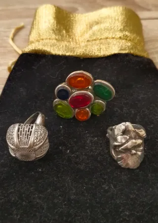 Anillos de Plata de ley.