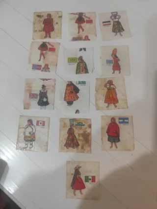 Antiguos cromos Chicles Niña