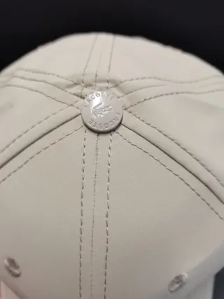 Gorra Lacoste Beige con Logo Verde Talla única