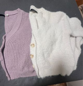 Lote 2 cárdigans Bershka y H&M Talla S y M