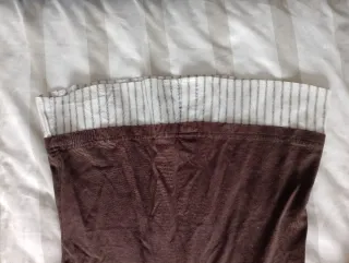 Jersey marrón y blanco