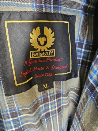 Chaqueta Belstaff Negra Piel Hombre