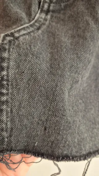 Falda vaquera negra Talla S